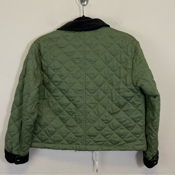 NEW J.Crew Limited-edition new cropped quilted Barn Jacket Green Size XS - Picture 9 of 14